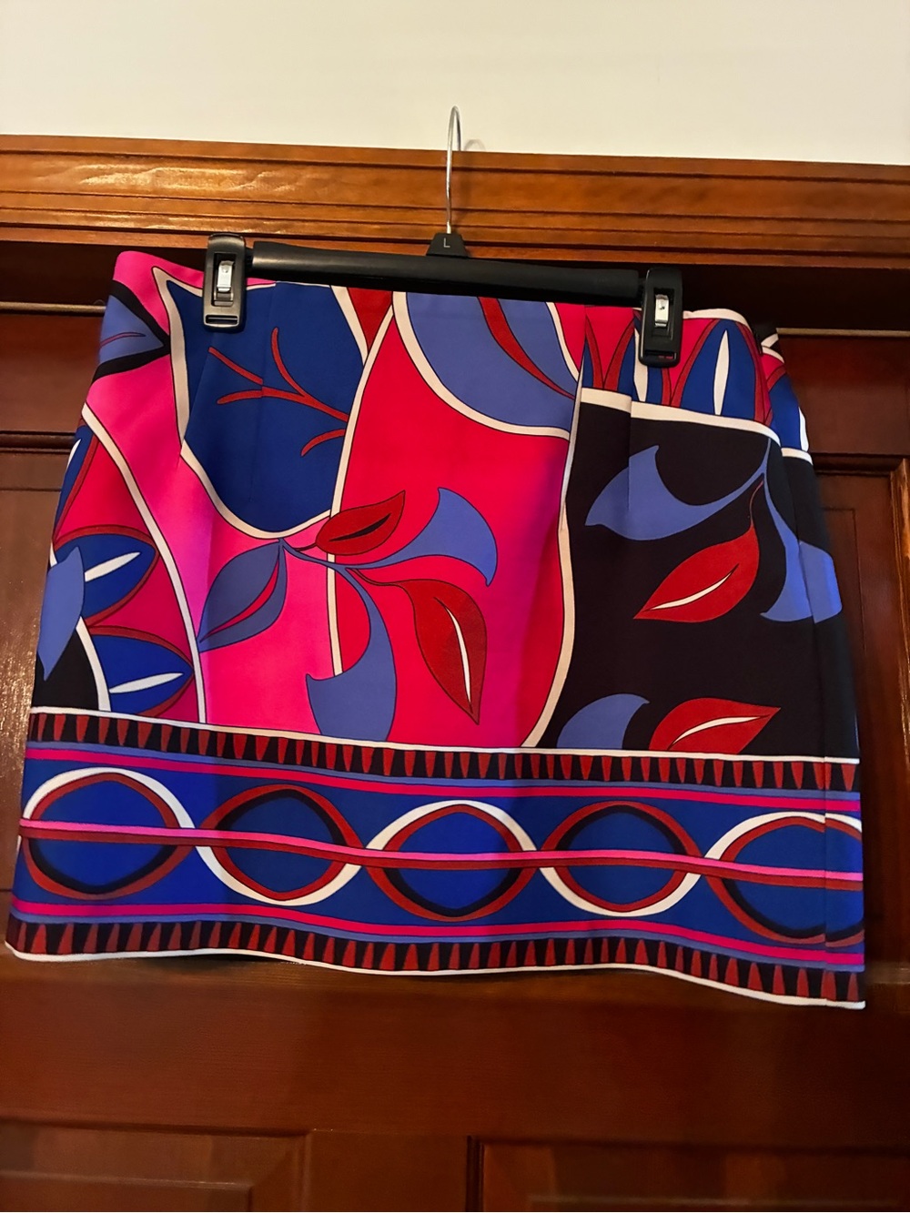 Zara Pink, Blue & Black Printed Mini Skirt - Picture 2 of 7